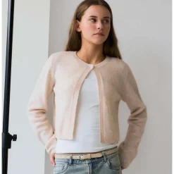 Fashion Nlflodet strikket cardigan til barn, Pink Marshmallow Penklær Jente 8-16 År | Penklær Baby Gutt
