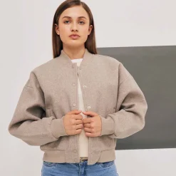 Clearance Nlflove Bomber-jakke til barn, Mocha Meringue Jakker Barn