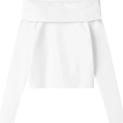 Sale Nlfnove Off-shoulder genser til barn, Bright White Gensere Jente 8-16 År | Gensere & Overdeler Gutt