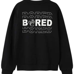 Fashion Nlmabrosso sweatshirt til barn, Black Gensere Gutt 8-16 År | Gensere & Overdeler Gutt