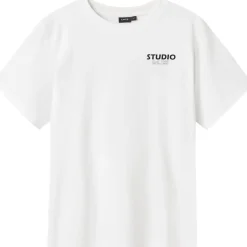 Discount Nlmstudio t-skjorte til barn, Bright White T-skjorte Gutt 8-16 År | T-skjorter Gutt