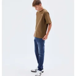Sale Teppe jeans til ungdom, dark blue denim Bukser Gutt 8-16 År | Bukser Baby Gutt