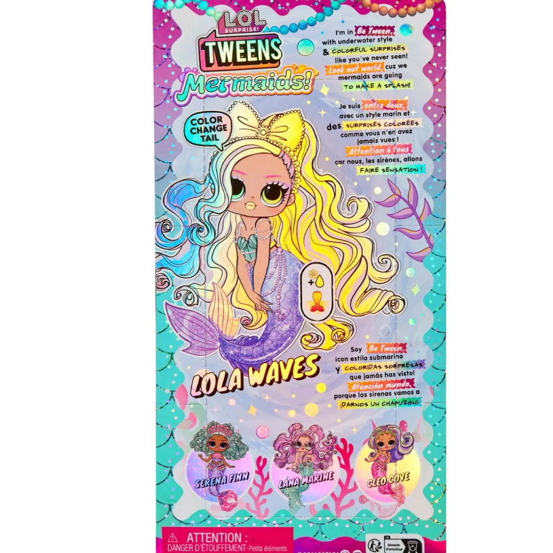 Fashion Tweens mermaid Doll- Lola Waves Dukker Og Tilbehør