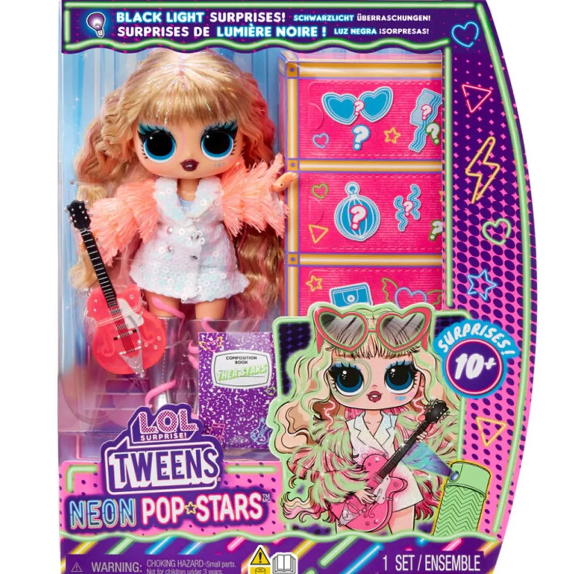 Sale Tweens Neon Pop Stars - Thea Stars Dukker Og Tilbehør