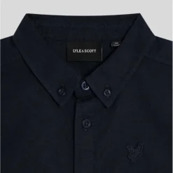 Hot kortermet skjorte i lin, Dark Navy Skjorter Gutt 8-16 År | Skjorter Gutt