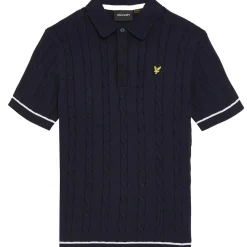 Fashion Lyle and Scott Cable kortermet poloskjorte, Dark Navy Penklær Gutt | Skjorter Gutt