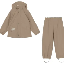 Hot Reinar regnsett til barn, grey brown Regntøy Barn | Regntøy & Allværsbukser Baby