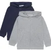 New 2 pack zip jakke til barn, Grey Melange Gensere Gutt 8-16 År | Gensere & Overdeler Gutt
