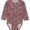 Discount Body med blomsterprint, Dusty Rose Bodyer Baby Jente