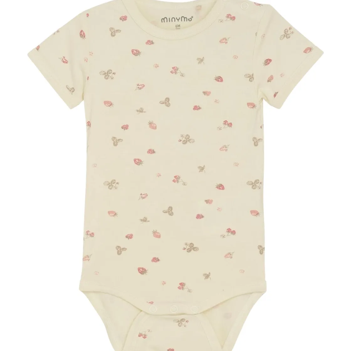 Hot kortermet body i bambus, Strawberry Ice Kortermet Baby Jente | Bodyer Baby Jente