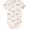 Sale kortermet body med krokodille, pristine Kort | Kortermet Baby Gutt