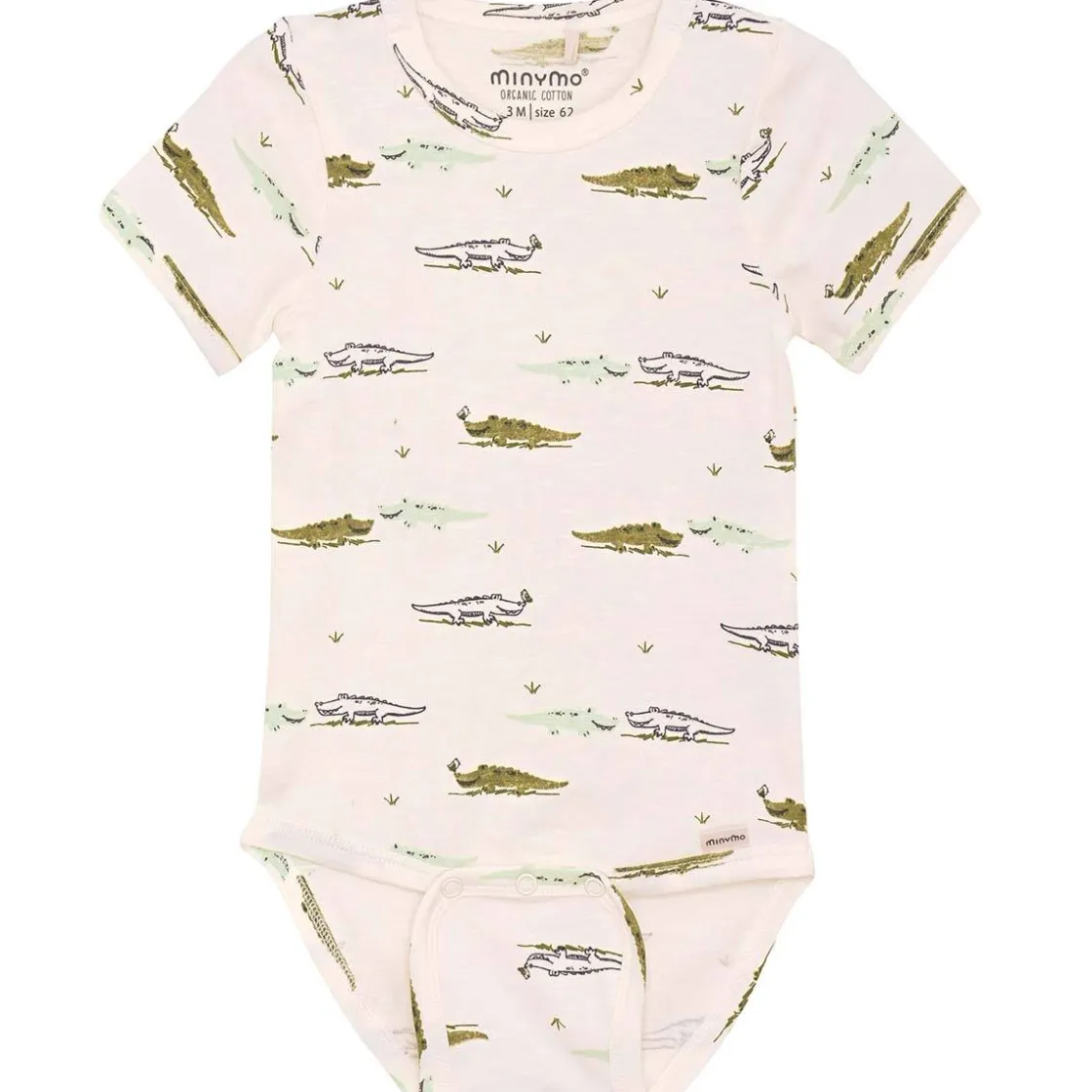 Sale kortermet body med krokodille, pristine Kort | Kortermet Baby Gutt