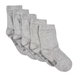 Hot 5-pack sokker til barn, Light Grey Melange Sokker Jente 8- 16 År | Sokker Jente