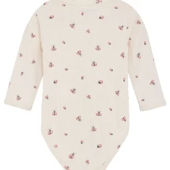 Outlet Rib body m/marihøne, White Swan Bodyer Baby Jente