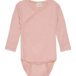 Clearance Rib omslagsbody, Misty Rose Bodyer Baby Jente