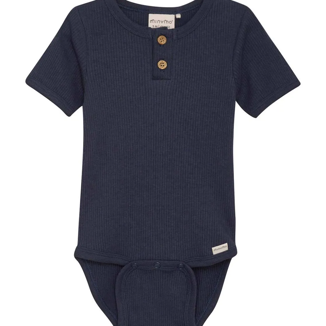 Fashion ribb kortermet body, blue nights Kort | Kortermet Baby Gutt