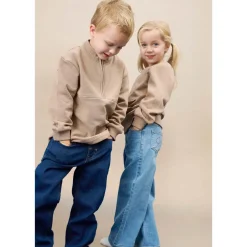 Clearance Wide jeans til barn, Light Dusty Blue Bukser Jente 8-16 År | Bukser Baby Gutt