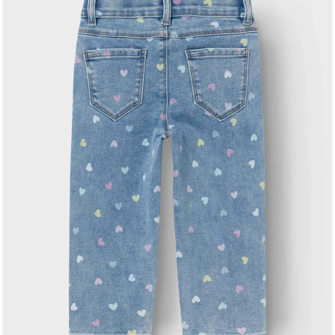 New Bella 3555 mom jeans til småbarn, medium blue Bukser & Tights Jente | Bukser & Tights Baby Jente