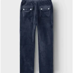 New Dalone velourbukse til barn, dark sapphire Bukser Jente 8-16 År | Bukser Baby Gutt