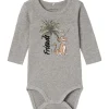 Sale Jebbi Lion King body, grey melange Bodyer Baby Jente | Bodyer Baby Gutt