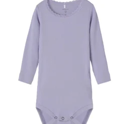 Online Kab body, heirloom lilac melange Bodyer Baby Jente