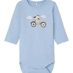 Online Kriver body, chambray blue Bodyer Baby Jente | Bodyer Baby Gutt