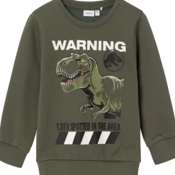 Hot Nat Jurassic sweatshirt til småbarn, beetle Gensere & Overdeler Gutt | Gensere Baby Gutt
