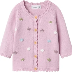 Outlet Nbfbilili strikket cardigan til baby, Winsome Orchid Penklær Jente | Penklær Baby Gutt