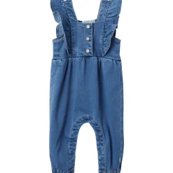 Best Nbfdonna denim overall til baby, Medium Blue Denim Penklær Baby Jente | Penklær Baby Gutt
