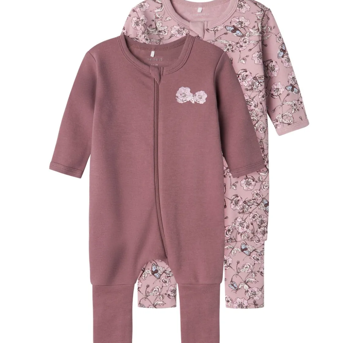 Best Nbfnightsuit 2-pack heldress/pyjamas, Grape Shake Heldresser & Pyjamaser Jente