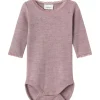 Outlet Nbfwang Needle body i ull, Purple Dove Ullbody Og Ullgensere Baby | Ullbodyer Baby Jente
