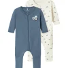 Outlet Nbmnightsuit 2-pack pyjamas/heldress, Jet Stream Heldresser & Pyjamaser Gutt
