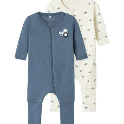 Outlet Nbmnightsuit 2-pack pyjamas/heldress, Jet Stream Heldresser & Pyjamaser Gutt
