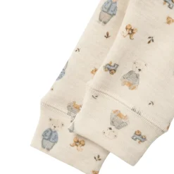 Hot Nbmwillos leggings i ull til baby, Peyote Melange Ullbukser Baby | Ullbukser Gutt 3-10 År