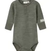 Fashion Nbmwyla body i ull/viskose, Mulled Basil Ullbody Og Ullgensere Baby | Ullbodyer Baby Gutt
