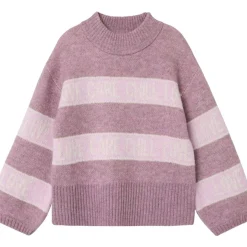 New Nkfbeify strikket genser til barn, Elderberry Gensere Jente 8-16 År | Gensere & Overdeler Gutt