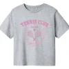 Discount Nkfbetria t-skjorte til barn, Light Grey Melange T-skjorte Jente 8-16 År | T-skjorter & Singleter Jente