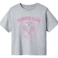 Discount Nkfbetria t-skjorte til barn, Light Grey Melange T-skjorte Jente 8-16 År | T-skjorter & Singleter Jente