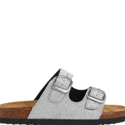 Outlet Nkfflora sandaler til barn, Silver Colour Sandaler Og Badesko