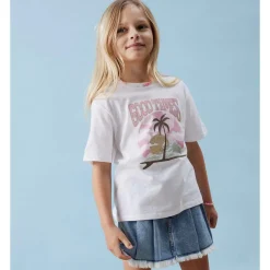 Discount Nkfjekan t-skjorte til barn, Bright White T-skjorte Jente 8-16 År | T-skjorter & Singleter Jente