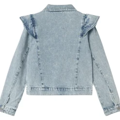 Hot Nkflana denimjakke til barn, Light Blue Bleached Jakker Barn