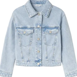 Fashion Nkfmila denimjakke til barn, Light Blue Bleached Jakker Barn