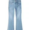 Hot Nkfpolly boot-cut jeans til barn, Light Blue Denim Bukser Jente 8-16 År | Bukser Baby Gutt