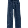 New Nkfrose straight-fit jeans til barn, Dark Blue Denim Bukser Jente 8-16 År | Bukser Baby Gutt