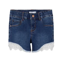 Best Nkfsally 5372 denim shorts til barn, Dark Blue Denim Shortser Jente 8-16 År | Shortser Baby Gutt