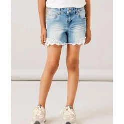 New Nkfsally 5372 denim shorts til barn, Medium Blue Shortser Jente 8-16 År | Shortser Baby Gutt