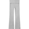 Clearance Nkfspice Bootcut bukse til barn, Light Grey Melange Bukser Jente 8-16 År | Bukser Baby Gutt