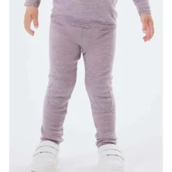 Online Nkfwang Needle leggings i ull, Purple Dove Ullbukser 8-16 År | Ullbukser Gutt 3-10 År