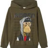Clearance Nkmdico hettegenser til barn, Dusty Olive Gensere Gutt 8-16 År | Gensere & Overdeler Gutt