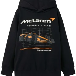 New Nkmdode McLaren hettegenser til barn, Black Gensere Gutt 8-16 År | Gensere & Overdeler Gutt